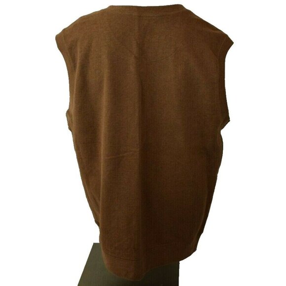 North River Outfitters Mens XL Brown Knit Pullover Sweater Vest - Picture 2 of 4